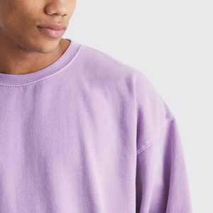 Personnalisé Streetwear Vintage Men Print Sweatshirts Service OEM Vente en gros Meilleur design Sweatshirts lavés à l'acide 100% Coton Polaire - Product Image 3