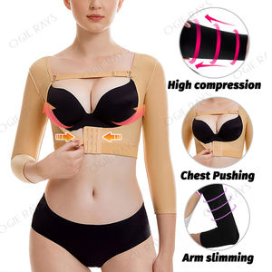 Vêtements de compression pour bras après liposuccion, manches longues, soutien-gorge push-up, <span class=keywords><strong>corset</strong></span> amincissant, vêtements de modelage du corps - Product Image 4
