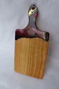 Planche à découper en résine et en bois au design artistique Idéal pour les plats décoratifs Cuisines de luxe et cadeaux - Product Image 5