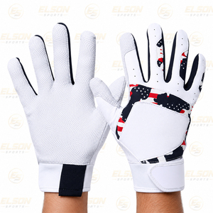 Premium Quality Leather Baseball Batting Gloves Customized Logo Design Lightweight Gloves Made By Elson Sports - Product Image 5