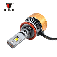 DIINII E8PRO-H11 Nouvelle ampoule de phare LED pour voiture 130W 13000LM 12V en aluminium 6000K Blanc Adaptation universelle