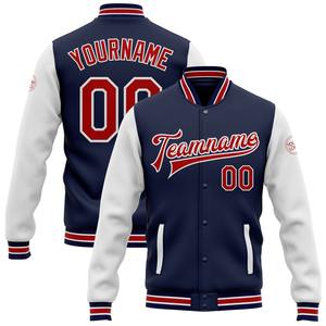 Vente en gros de l'industrie directe Veste d'hiver décontractée personnalisée Olive noir-blanc à pression intégrale Varsity Letterman Deux tons Salute To Service - Product Image 2