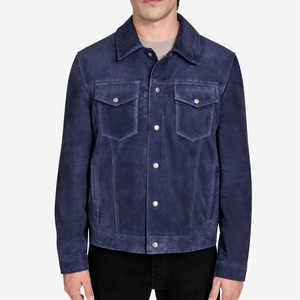 Veste en daim véritable de qualité supérieure pour homme, design haut de gamme, meilleur prix, pour l'hiver, disponible en toutes tailles, vente en ligne - Product Image 1