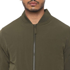 Chaqueta de estilo Bomber teñida lisa, ropa de carreras con Motor, de manga larga, con cuello personalizado - Product Image 6