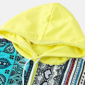 Sweat à capuche de sport à manches longues avec impression par sublimation personnalisée pour hommes, nouveau design à la mode avec tissu polaire pour l'hiver - Product Image 3