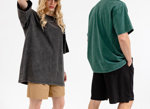 เสื้อยืดผู้ชายผ้าฝ้ายพิมพ์ลายไซส์ใหญ่พิเศษสำหรับชายและ280gsm 100% 2025ซักแบบกรดไซส์ใหญ่พิเศษ - Product Image 5