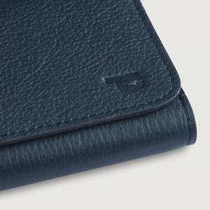 Genuine Leather RFID Ladies Fold <b>Long</b> <b>Wallet</b> with Bohemian Vintage Style - Product Image 6