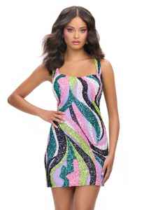 Vestido de verano de manga corta informal elegante personalizado para mujer ropa de mujer con silueta recta para fiestas - Product Image 4