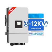 Kits de systèmes solaires hybrides personnalisables (panneaux solaires avec batterie et onduleur) 5 kW, 6 kW, 8 kW, 10 kW, 12 kW pour le stockage d'énergie domestique