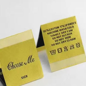 Étiquettes de vêtements tissées personnalisées professionnelles, étiquettes de tissu pour vêtements, nouveaux designs tendance - Product Image 3