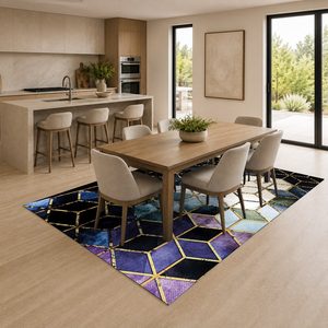 <b>RUGS</b> DEPOT LXDP-0500 Wholesale Charcoal Grey Ethnic Kilim Digital Printed Machine Washable Chenille Area <b>Rug</b> <b>Non</b> <b>Slip</b> - Product Image 4