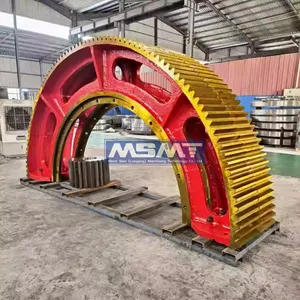 Forging Segment Rotary Kiln Girth Gear Large Module Main Drive Arc Split Gear For Ball Mill RING GEAR