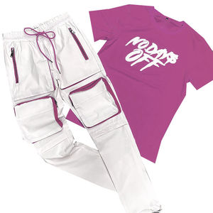 Camiseta de Jersey para hombre y pantalones Cargo, chándal para correr, chándal para hombre, diseño personalizado, ropa de calle de moda de verano, chándal - Product Image 4