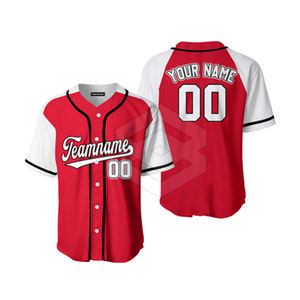 Jersey de uniforme de béisbol de alta calidad para hombres hecho en fábrica Jersey de béisbol para hombres con nombre de equipo personalizado - Product Image 1