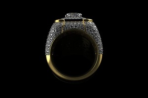 Beautiful White Moissanite Diamond <b>Ring</b> VVS Clarity 925 Sterling <b>Silver</b> <b>Ring</b> Wedding Jewelry <b>for</b> <b>Men</b> Hip Hop Jewelry - Product Image 3