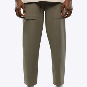 Pantalon de survêtement pour homme en coton biologique Pantalon de jogging en polaire personnalisé pour homme Pantalon de survêtement écologique pour homme - Product Image 2