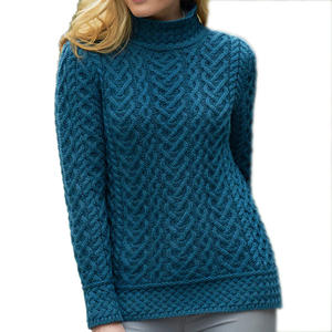 Robe pull d'hiver à manches longues pour femmes Vêtements d'hiver Couleur personnalisée Uni Qualité supérieure Fabrication au Bangladesh Vente en gros - Product Image 4