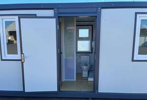 Bloque de Alojamiento de 2 Habitaciones y 6 m, Acero Duradero, Madera y Metal con Panel Sándwich EPS, Cochera para Restaurante, Dormitorio, Bar o Puesto de Venta - Product Image 5