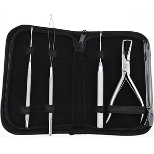 ชุดเครื่องมือสำหรับต่อผมแบบห่วงดึงเข็มรูปตัวซีทำจากสเตนเลสอย่างยั่งยืน - Product Image 1