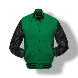 Chaqueta Varsity Personalizada con Bordado para Hombre, Talla Grande, Estilo Béisbol, Cuero, Parche de Estrella, Chaqueta de Invierno para Hombre - Product Image 1