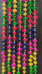 พวงมาลัยระฆังปอมปอมปอมรู้สึกประณีตสำหรับเฉลิมฉลองเทศกาลคริสต์มาสตกแต่งงานแต่งงานเครื่องประดับสำหรับทุกโอกาส - Product Image 4