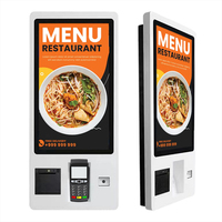 Kiosque de paiement tactile en libre-service à écran tactile 32 pouces avec machine à payer soi-même et scanner QR