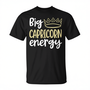 Camiseta de Cumpleaños con Diseño de Rey y Reina de Capricornio para Hombre, Ideal para Uso Promocional - Product Image 2