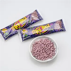 Wholesale Candy Factory Blackcurrant Mini Chew Candy Gummy Candy OEM Package Free Sample Sweets Surprise Bonbon Mini Chewing