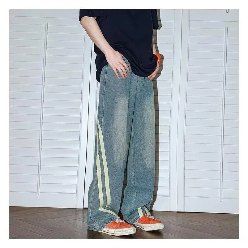 Moda coreana para hombres: jeans de mezclilla Personalizables