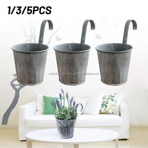 Seau de fleur en fer galvanisé, vente directe d'usine, seau de fleur de Simulation, seau Succulent personnalisé - Product Image 4