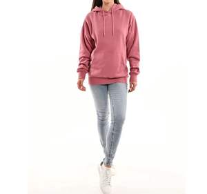 Sudadera con capucha extragrande de manga larga para mujer con logo en la parte delantera y trasera, con bolsillos, sudaderas ligeras de algodón para mujer. - Product Image 6