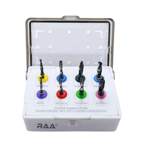 R.A.A. INTERNATIONAL RAA-145 Kit de 8 fraises dentaires universelles noircies, certifié CE, dispositif médical de classe I, garantie de 3 ans - Product Image 1