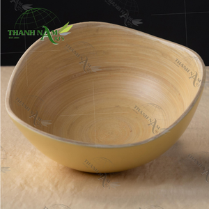 Vajilla de bambú lacado ligera personalizable, suministro de comedor OEM reutilizable, cuencos para sopa de fideos y ensalada ecológicos personalizados - Product Image 1