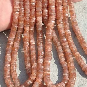 SunstoneTyre-Perles Heishi à Facettes en Forme de Pneu, pour Bijoux, 8 Pouces - Product Image 5