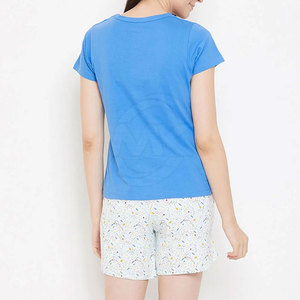 Wholesale High Quality Women's Knee Casual Shorts Set Solid Color Customized Colors Logo Breathable Eco-Friendly Summer <b>Wear</b> - Product Image 2