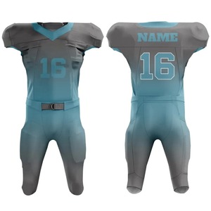 Maillot de football américain brodé OEM Uniformes en polyester de haute qualité pour les jeunes Motifs de numéros vierges Ensemble de hauts de sport pour les jeunes - Product Image 5