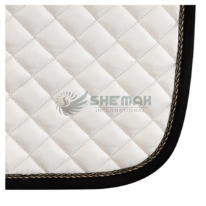 Soft Quilted Cotton <b>Saddle</b> Pad for Horses Breathable English Style Durable Construction Horse Riding <b>Saddle</b> Pads - Product Image 2