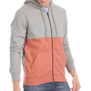 Sweats à capuche à fermeture éclair personnalisés de qualité supérieure pour hommes tendance poids lourd solide meilleure fabrication coton mélangé - Product Image 5