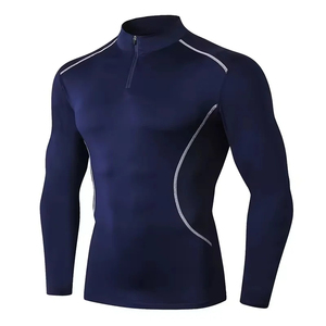 Wholesale Saleh Enterprises Premium Men <b>Compression</b> Shirt Spandex/Polyester Tight Fit Quick Dry Gym T Shirt Long Sleeve Fitness - Product Image 3