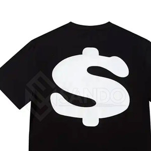 Verano moda desgaste Color sólido Puff impreso camisetas 100% algodón Pakistán hecho suelto ajuste impreso 100% algodón camiseta para hombres - Product Image 4