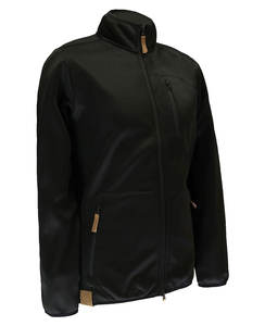 เสื้อแจ็คเก็ตซอฟต์เชลล์โพลีเอสเตอร์สำหรับเดินป่าและกิจกรรมกลางแจ้ง แบบเรียบง่าย สไตล์ลำลอง ผลิตจำนวนมาก รับผลิตตามแบบ (OEM) น้ำหนักเบา ระบายอากาศได้ดี สำหรับผู้ชาย - Product Image 2