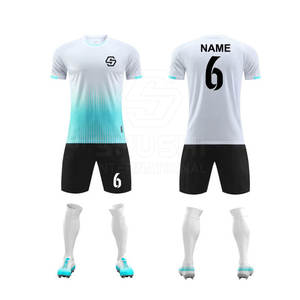 Pakistan meilleure qualité 100% Polyester séchage rapide unisexe adulte football uniforme personnalisé ensembles de football usine en gros - Product Image 4