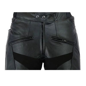 Pantalon de moto de course en cuir véritable sur mesure en gros pantalon d'équitation de rue respirant pour hommes - Product Image 5