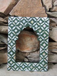 Mother of pearl photo <b>frame</b> natural shell inlay <b>picture</b> <b>frame</b> for stylish modern interior accents - Product Image 3