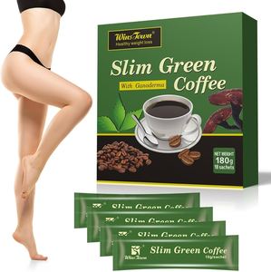 Extracto de Café Verde Ganoderma Slim Premium en Polvo, 10 Mezclas Naturales para la Salud, Grado Alimenticio, 180 g (18 Sobres) - Product Image 1
