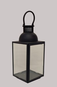 ขายร้อนปี 2024 โคมไฟโลหะพร้อมที่จับแขวนและโคมไฟเทียนผนังกระจกรูปสี่เหลี่ยมขายในราคาต่ํา - Product Image 2