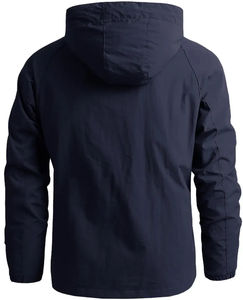 Men's Custom Canvas Jacket for Outdoor Activities Stand Collar Windbreak Waterproof Detachable Hood Breathable Winter Season - Product Image 6