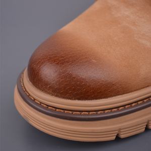 Bottes de randonnée pour hommes, personnalisées par un designer, avec doublure en cuir, confortables et antidérapantes, à lacets. - Product Image 5