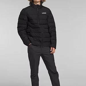 Veste matelassée en toile Aconcagua pour hommes avec logo personnalisé à l'avant hiver matelassé chaud léger isolé extérieur coupe-vent - Product Image 3