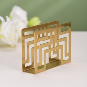 Brass Tissue Holder Stand Customized Logo Simple High Quality Brass Napkin Holder At Best price - Product Image 1